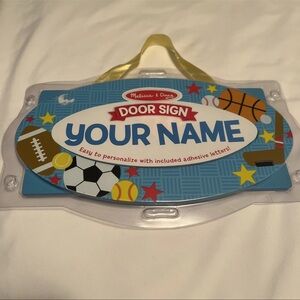 Melissa & Doug Door Sign New Sports Theme